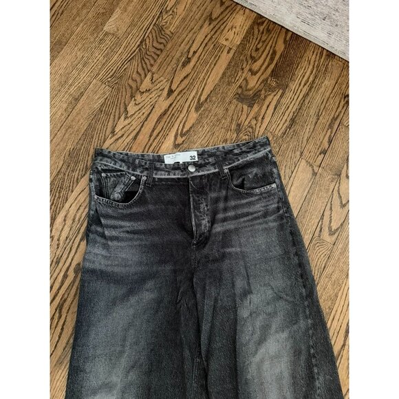 Rag & Bone Miramar Sofie Wide-Leg Pant Washed Black 32 - Picture 6 of 8
